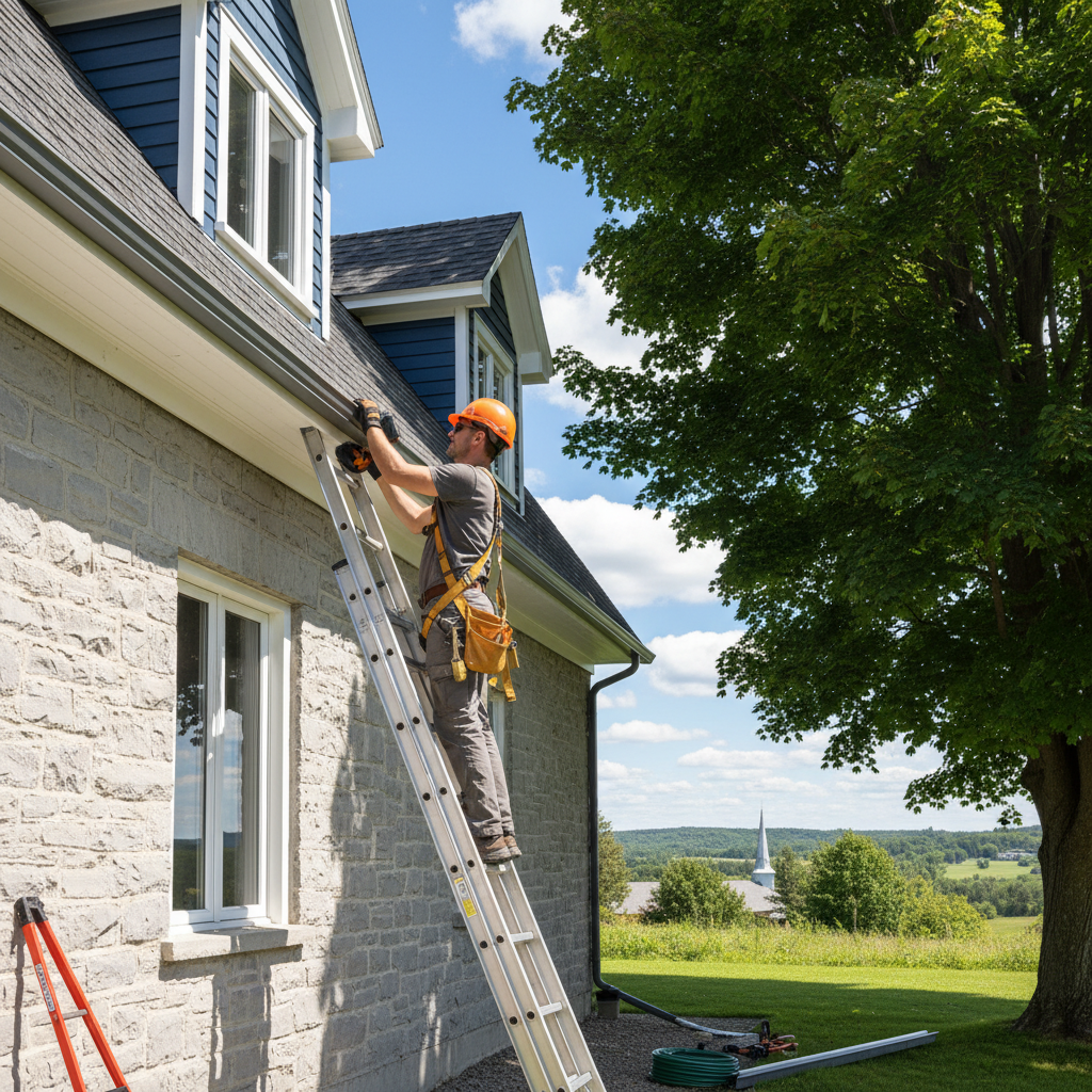 Installation gouttieres Elgin — installation professionnelle