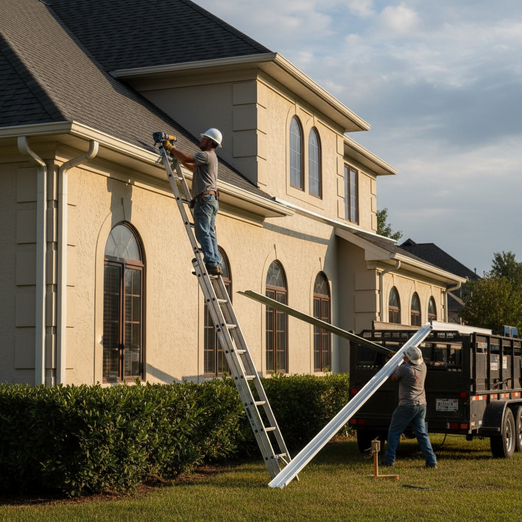 Installation gouttieres Saint-Moïse — installation professionnelle