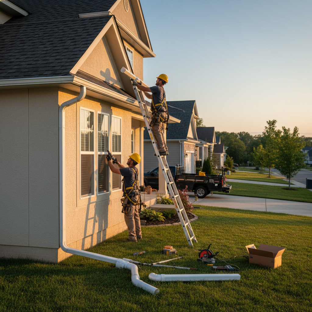 Installation gouttieres Duhamel — installation professionnelle