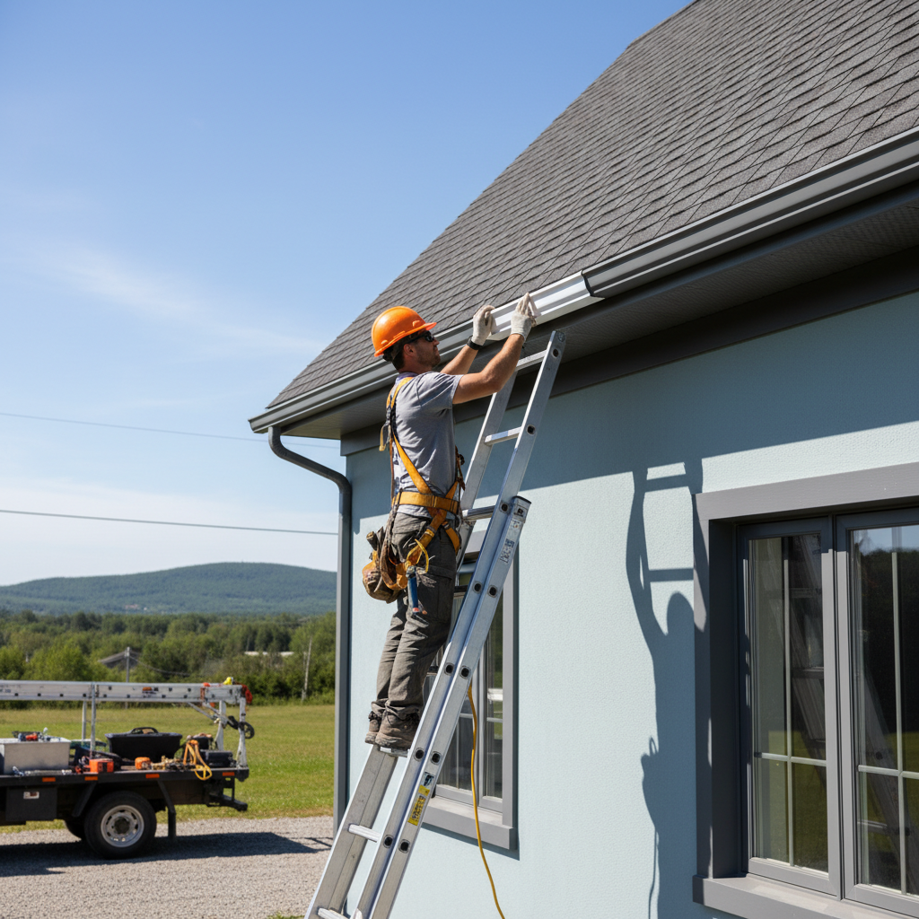 Installation gouttieres Saint-Pascal — installation professionnelle