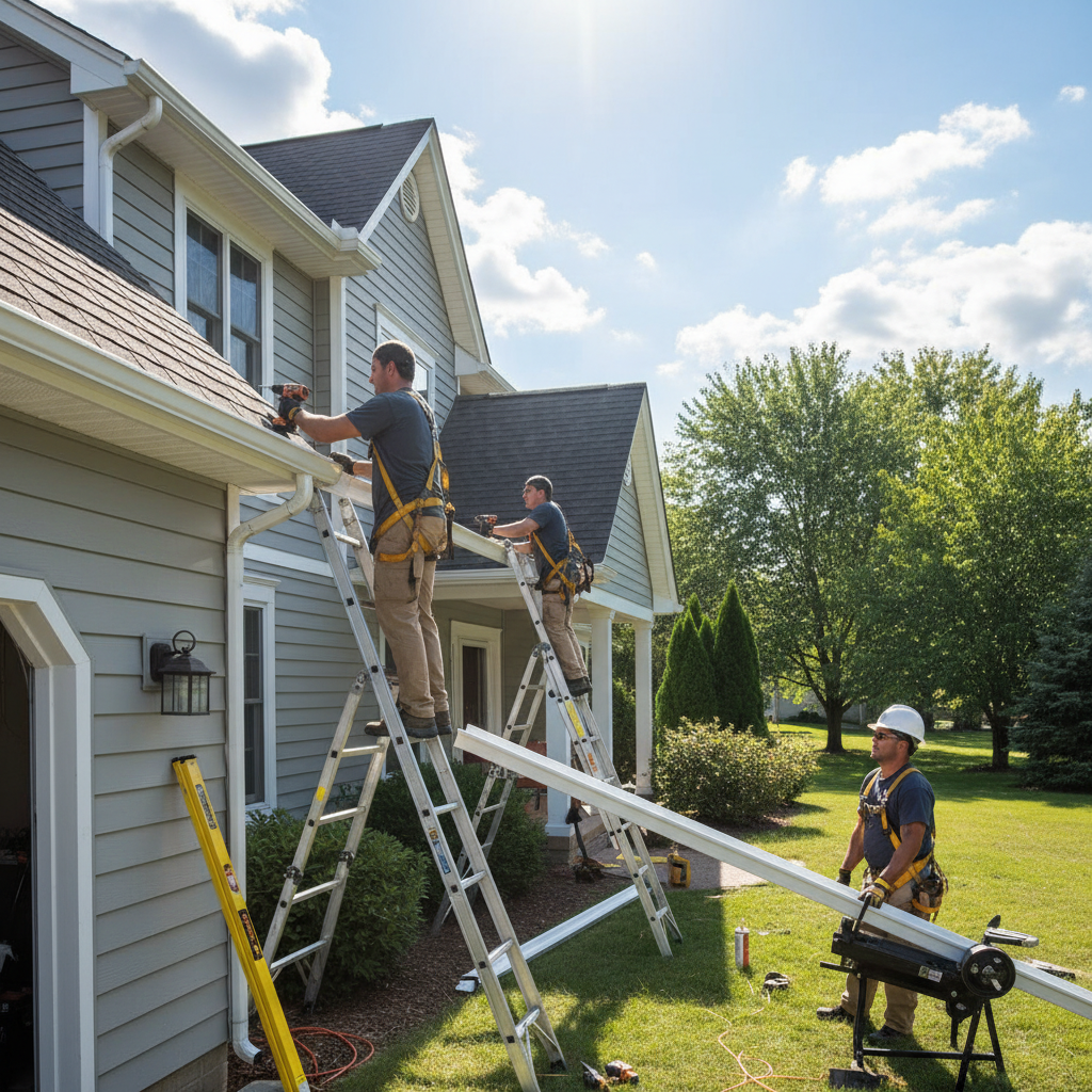 Installation gouttieres Roxton — installation professionnelle