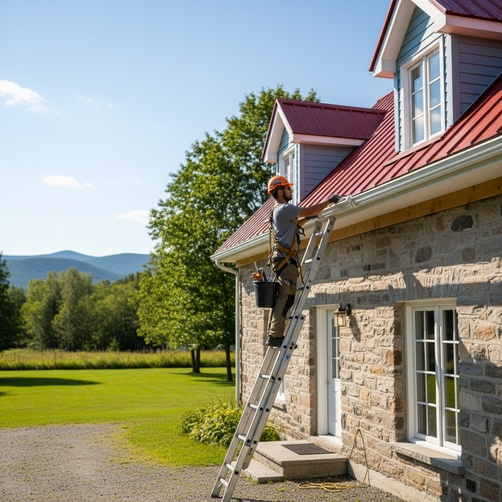 Installation gouttieres Esprit-Saint — installation professionnelle