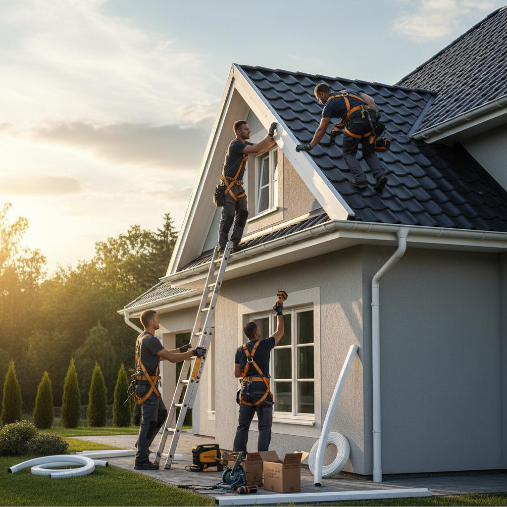Installation gouttieres Rivière-Vaseuse — installation professionnelle