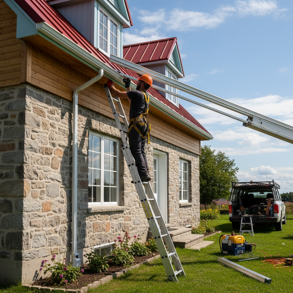 Installation gouttieres Chapais — installation professionnelle