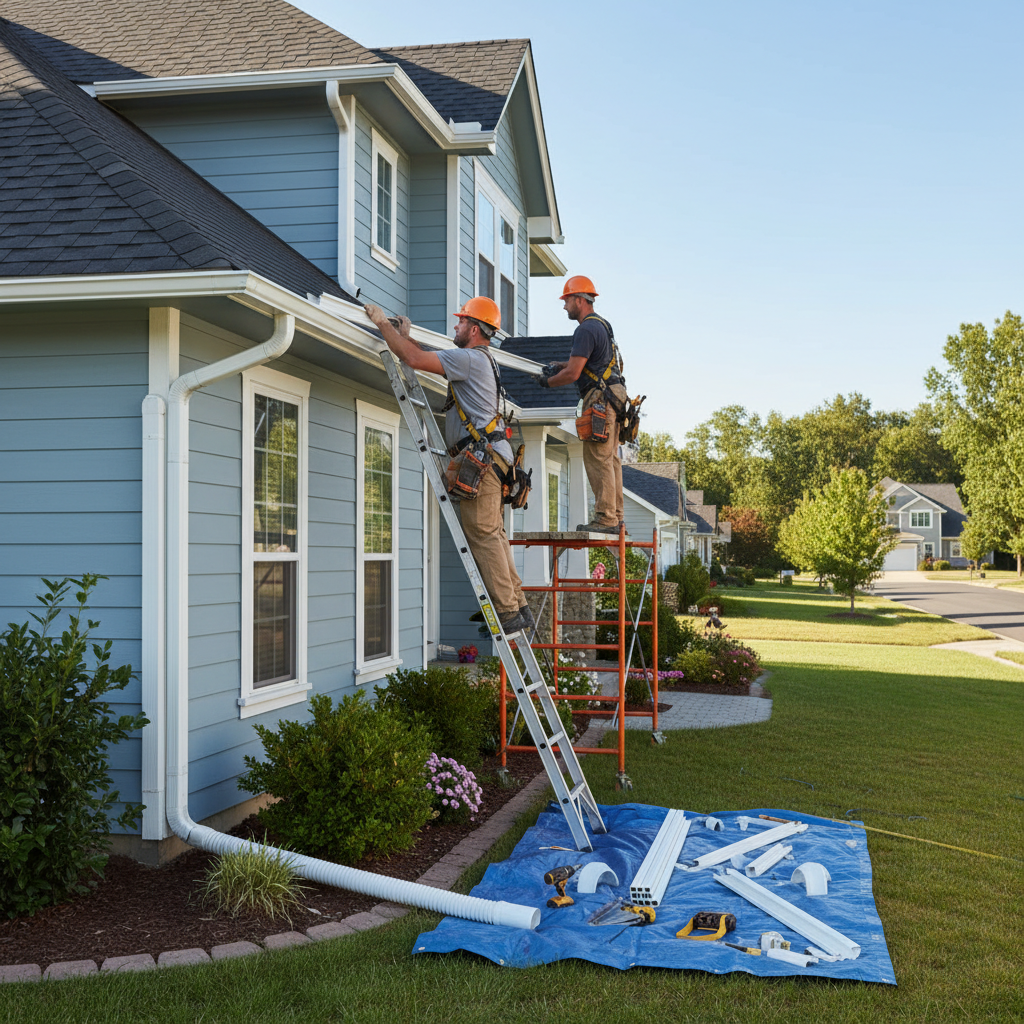 Installation gouttieres Scott — installation professionnelle