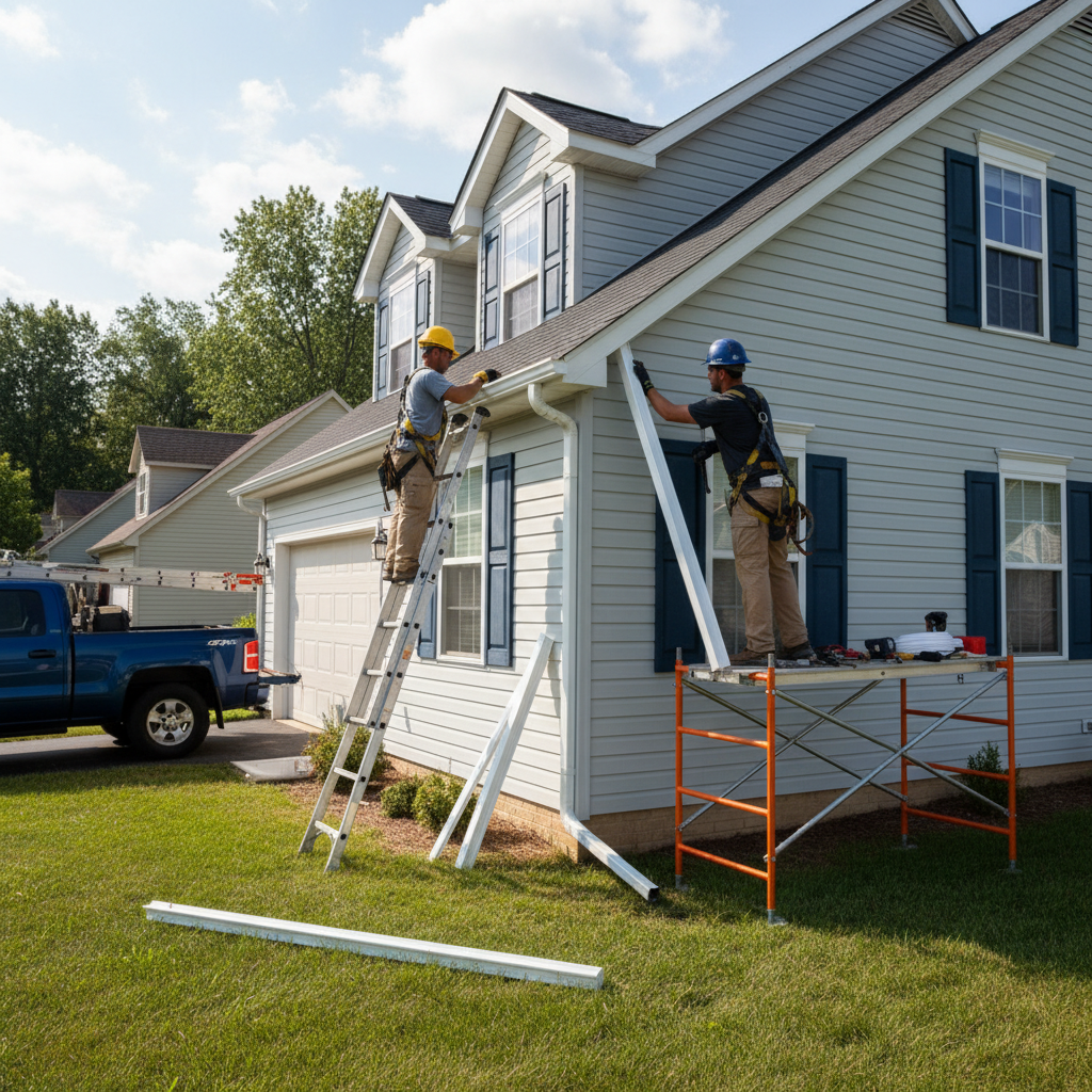 Installation gouttieres Packington — installation professionnelle