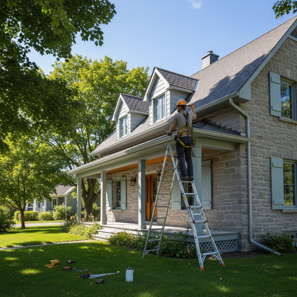 Installation gouttieres Saint-Athanase — installation professionnelle