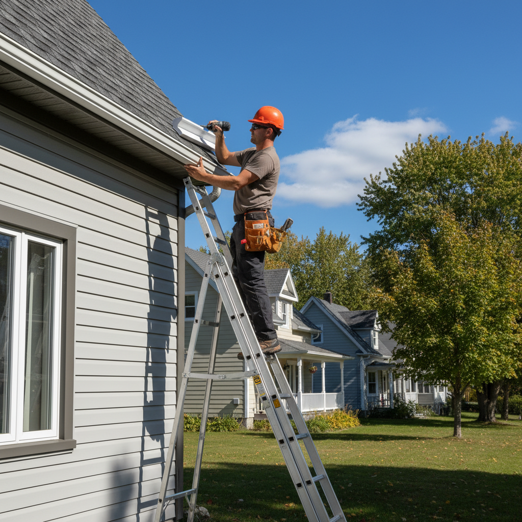 Installation gouttieres Montebello — installation professionnelle