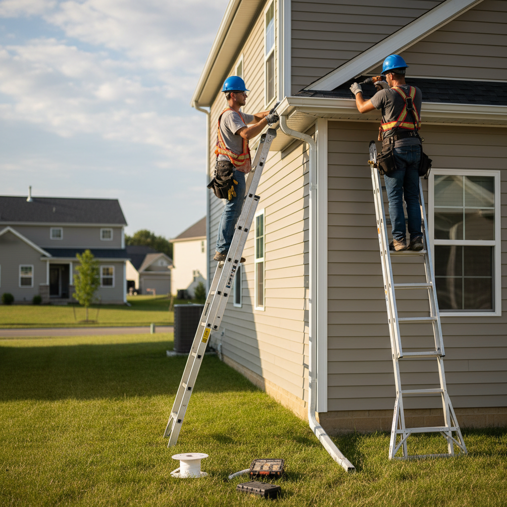 Installation gouttieres Boucherville — installation professionnelle