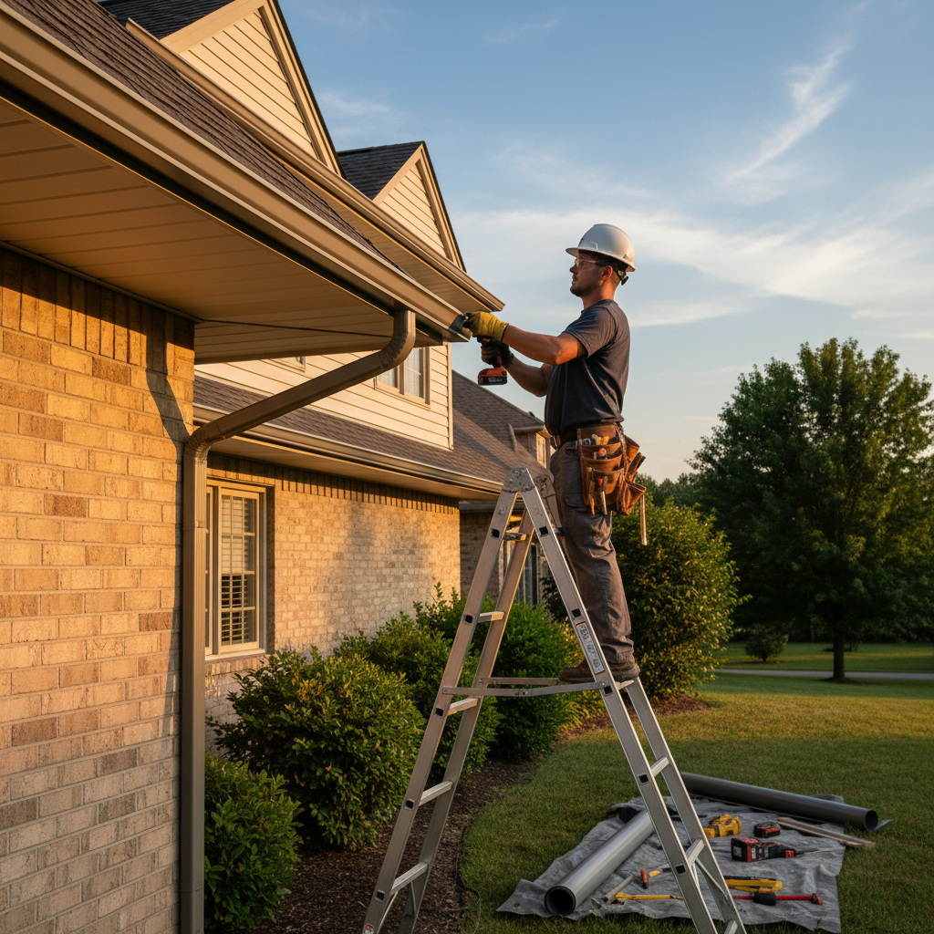 Installation gouttieres Egan-Sud — installation professionnelle