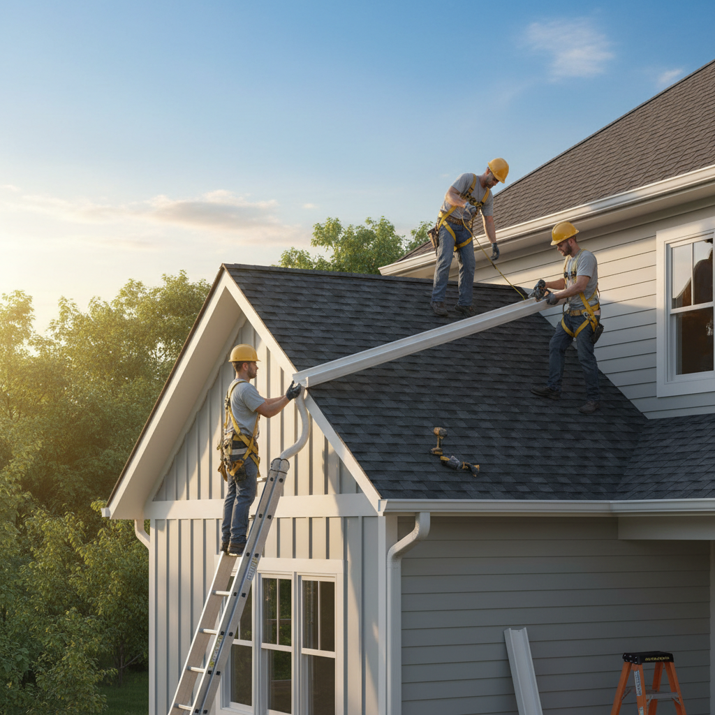 Installation gouttieres Beauceville — installation professionnelle