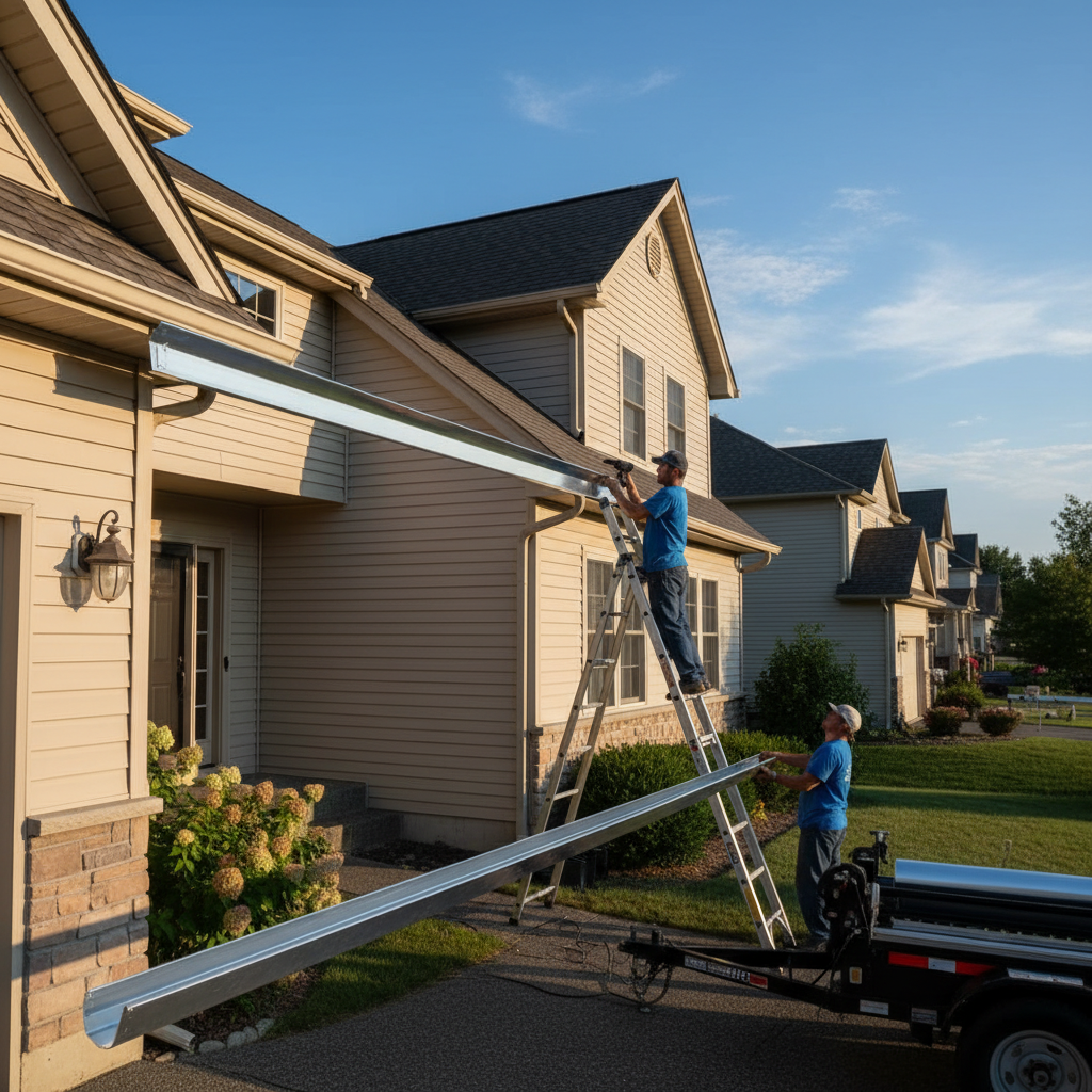 Installation gouttieres Wendake — installation professionnelle