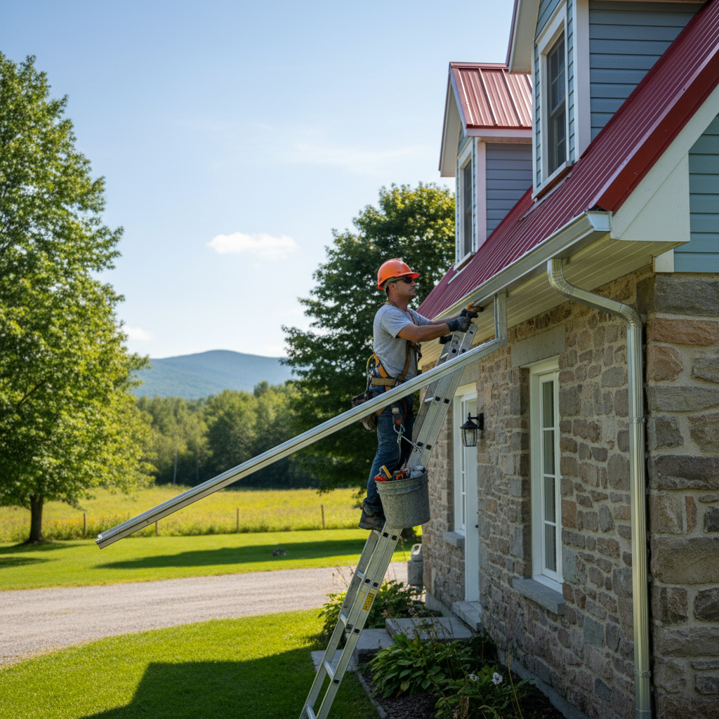 Installation gouttieres Lac-Pythonga — installation professionnelle