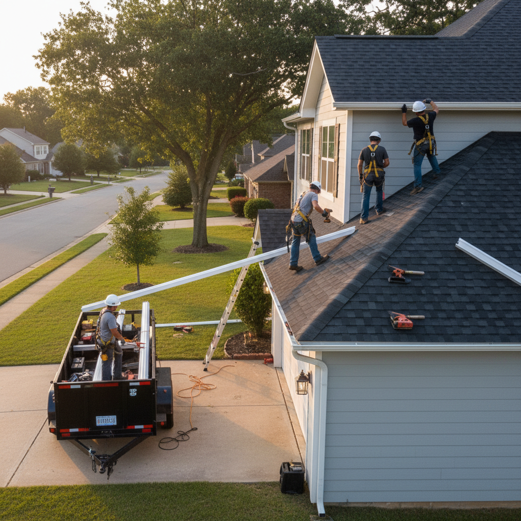 Installation gouttieres Franklin — installation professionnelle