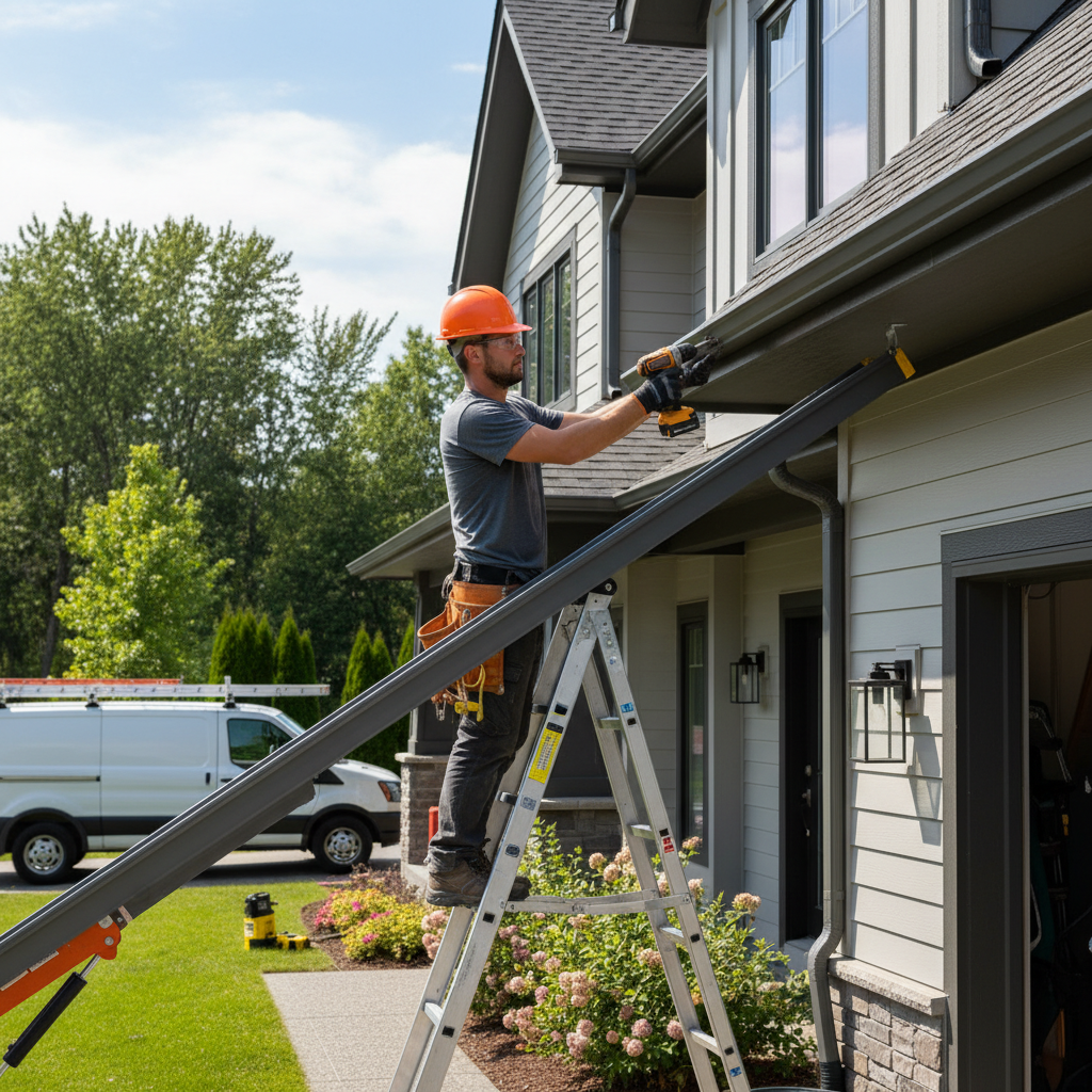 Installation gouttieres Saint-Adelme — installation professionnelle