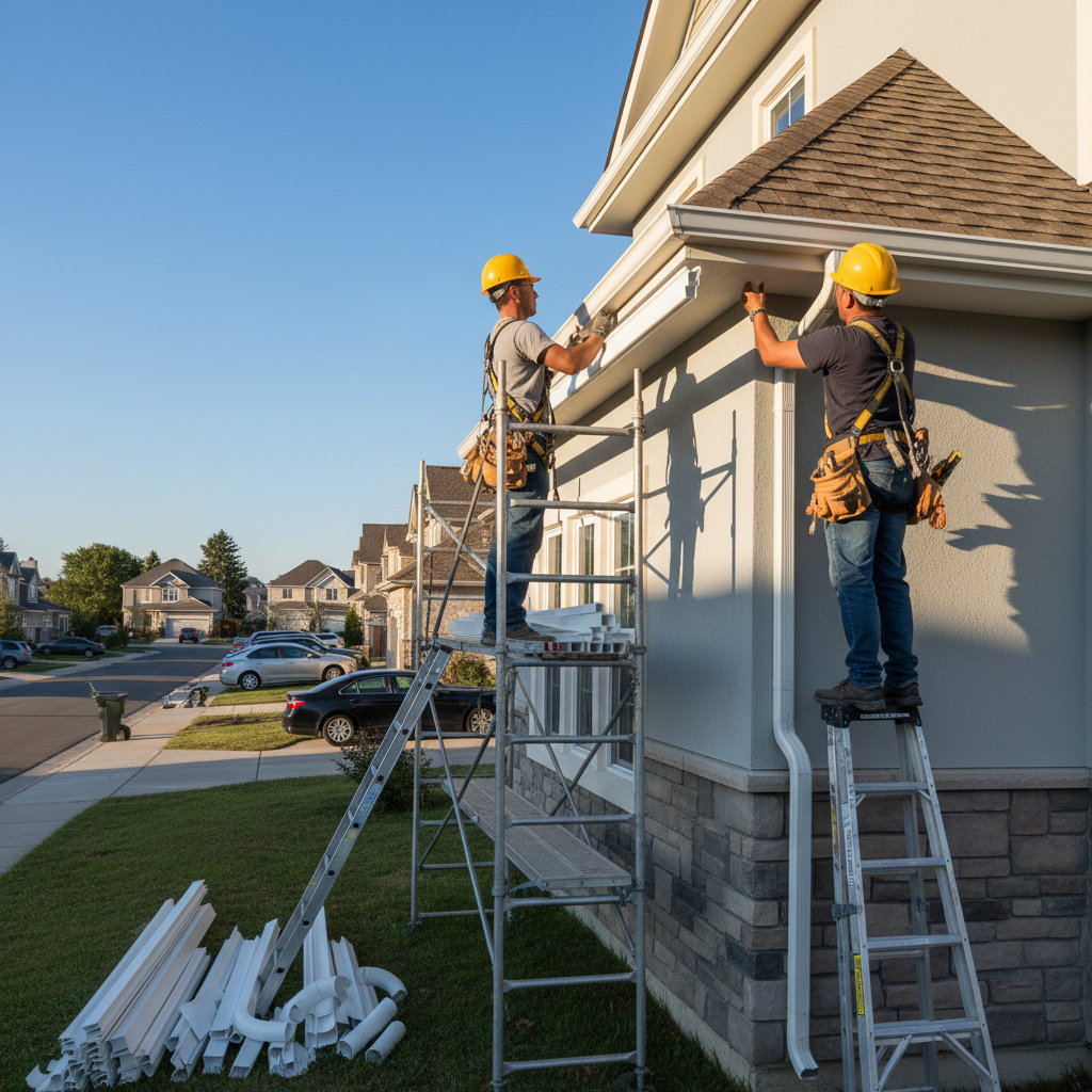 Installation gouttieres Pohénégamook — installation professionnelle