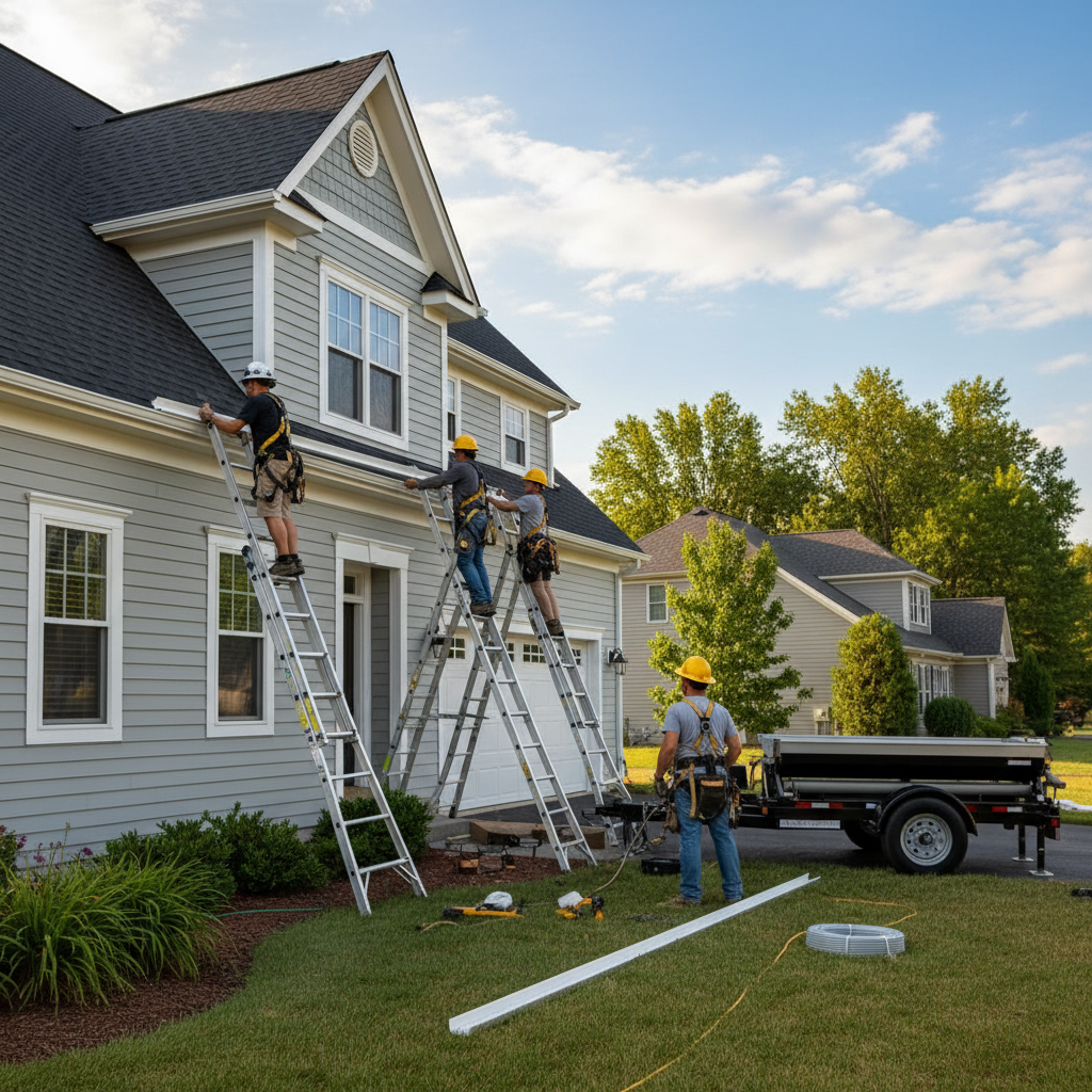 Installation gouttieres Low — installation professionnelle